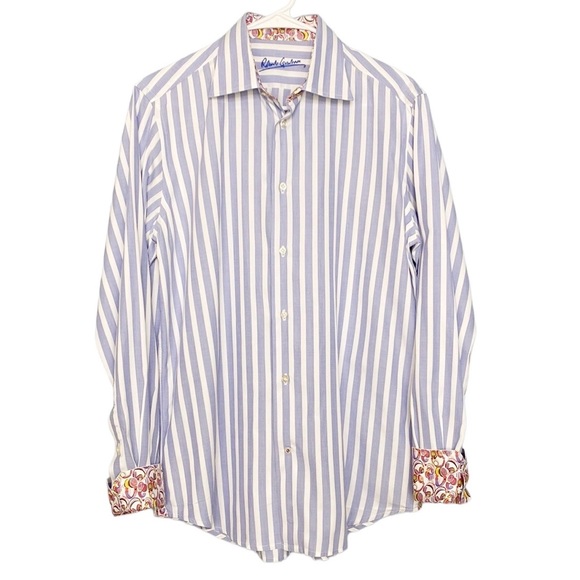 Robert Graham Other - Robert Graham Stripe Headphone Print Button Down Shirt